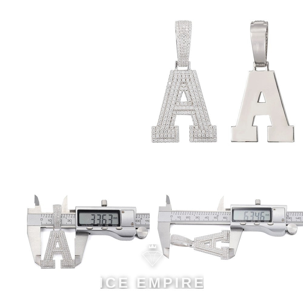 Iced Out Cross 925 Silver Pendant