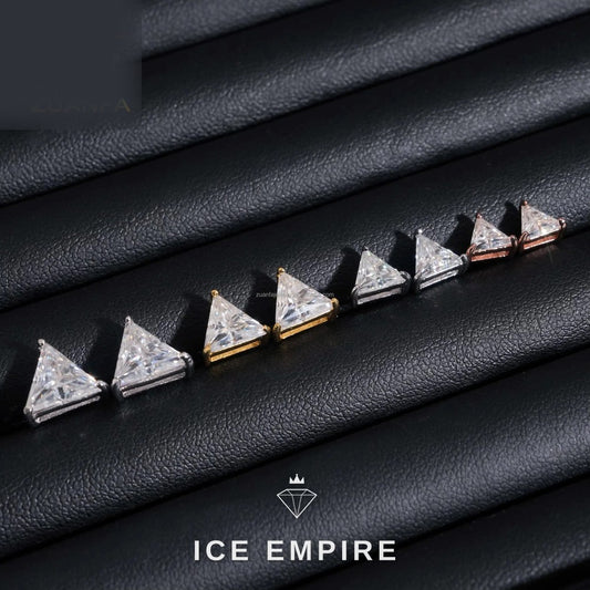 Iced Out 925 Silver Moissanite Earrings