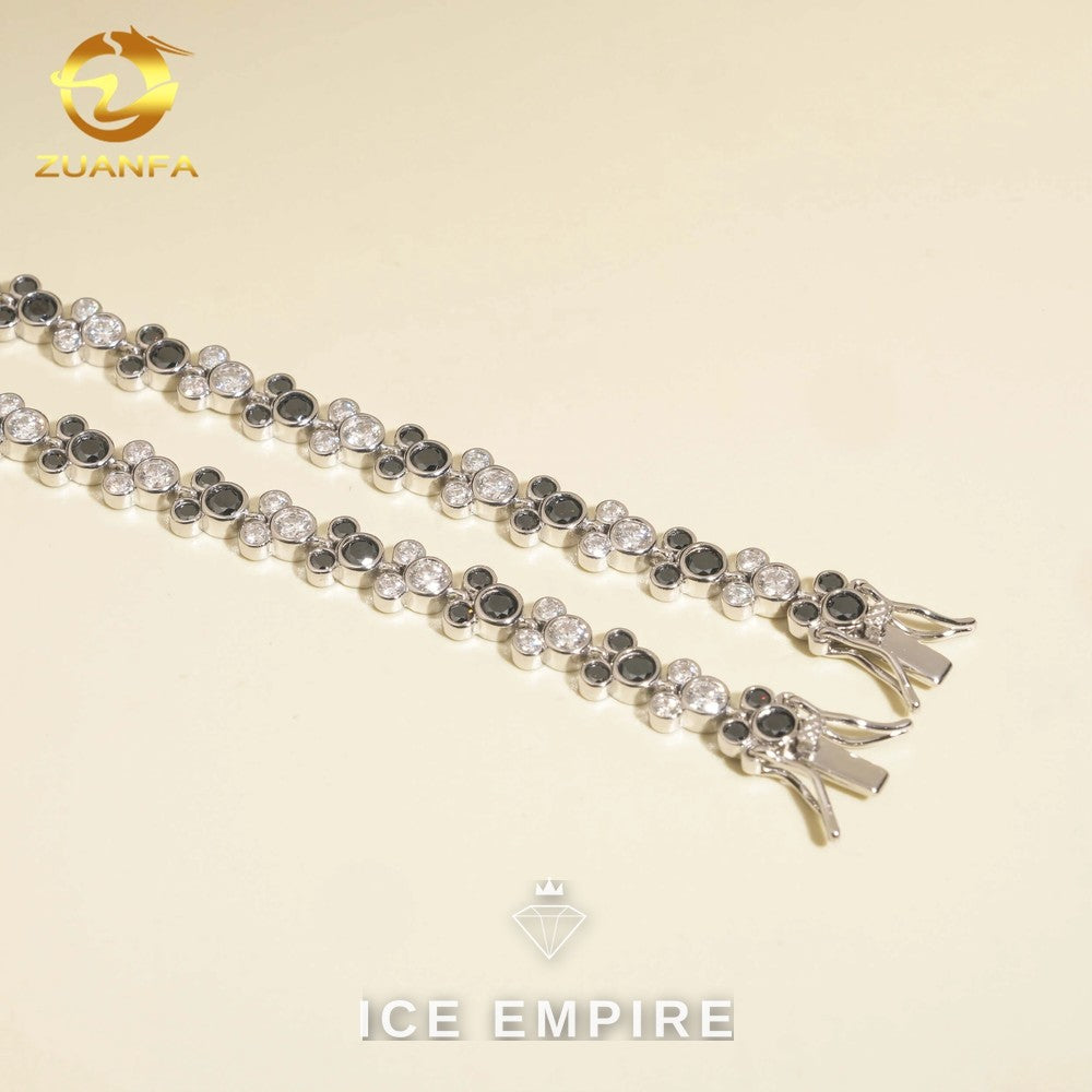 Iced Out 925 Silver Moissanite Bracelet