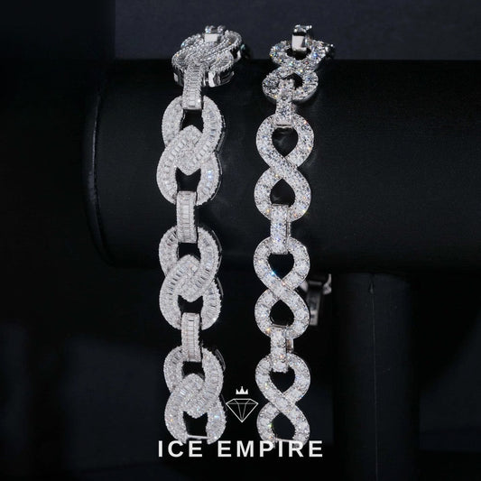 Iced Out 925 Silver Moissanite Cuban Chain