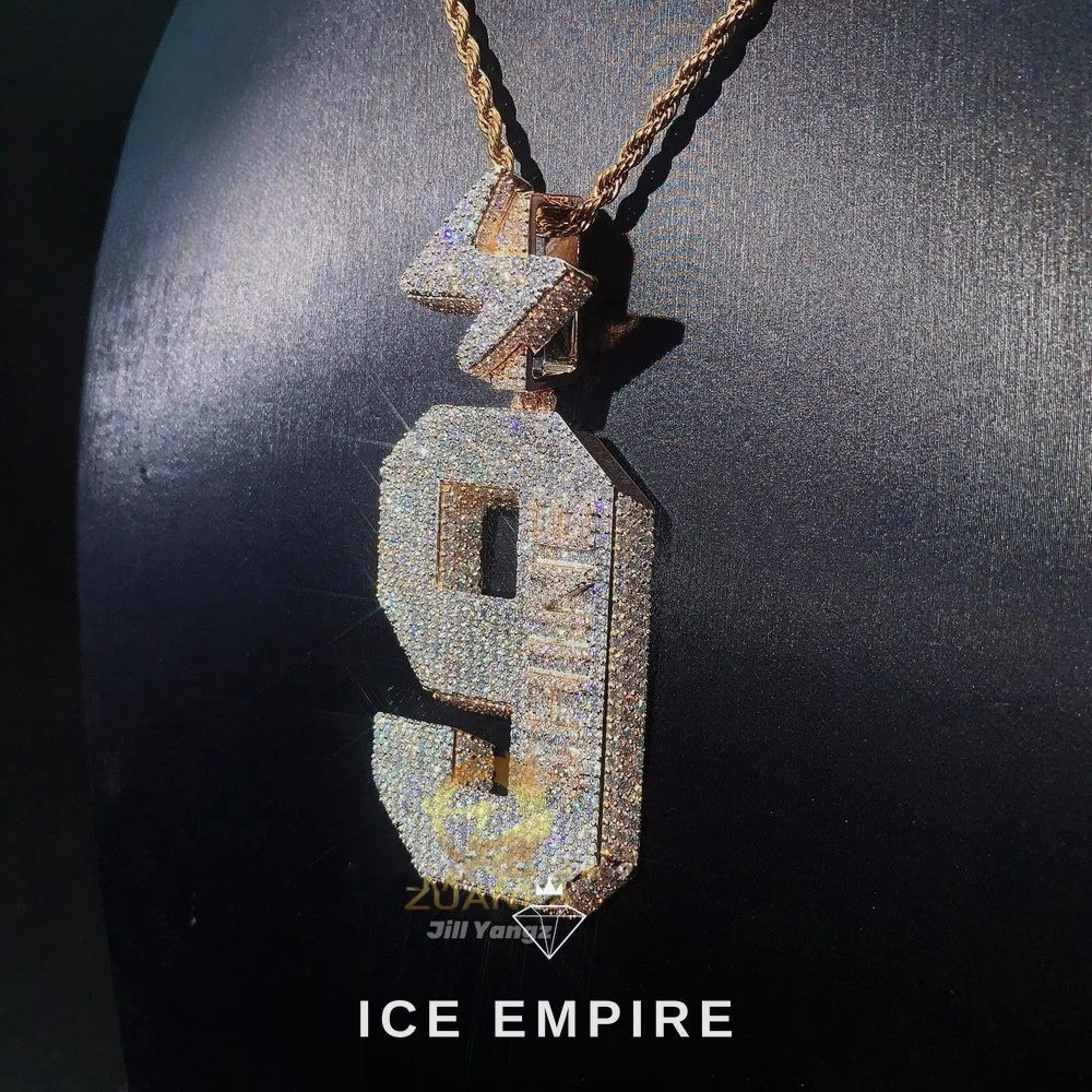 Iced Out 925 Silver Pendant