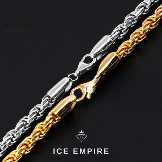 Iced Out Rose Gold Plated Moissanite Cuban Chain