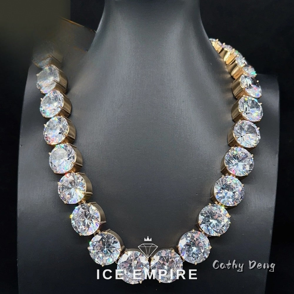 Iced Out 925 Silver Cuban Chain