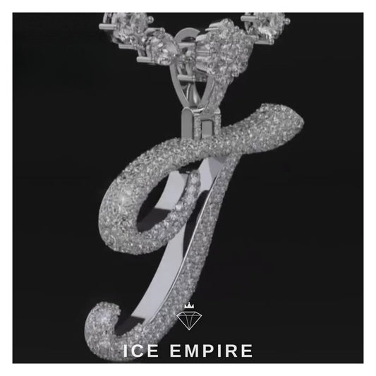 Iced Out Baguette 925 Silver Moissanite Pendant