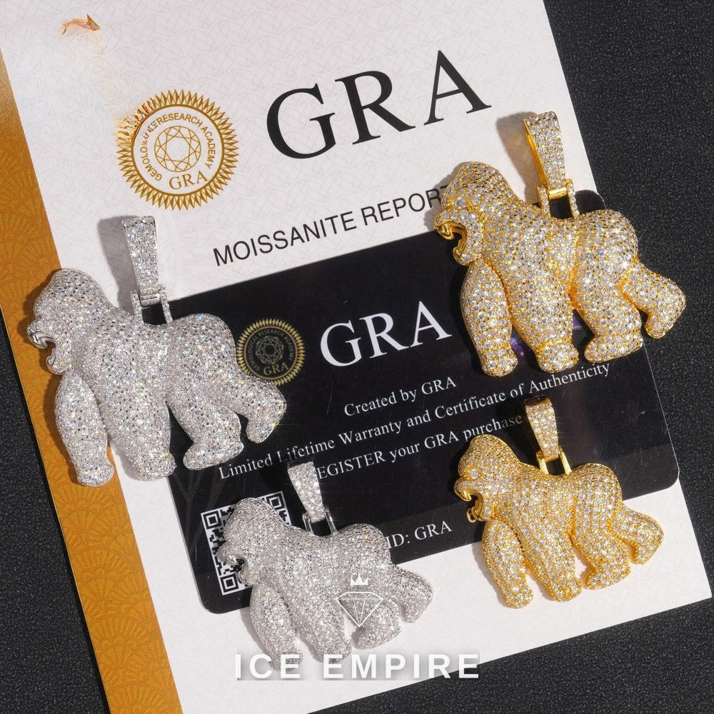 Iced Out Rose Gold Plated Pendant