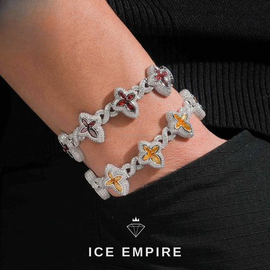 Iced Out Cross 925 Silver Moissanite Cuban Chain