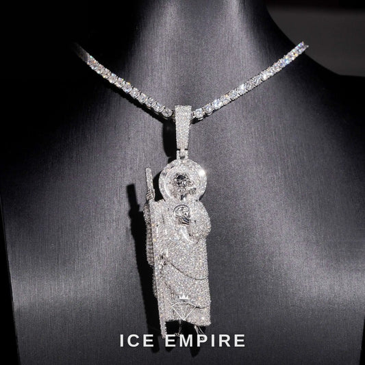 Iced Out Gold Plated Moissanite Pendant