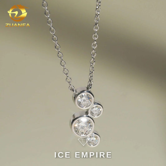 Iced Out Rose Gold Plated Moissanite Cuban Chain