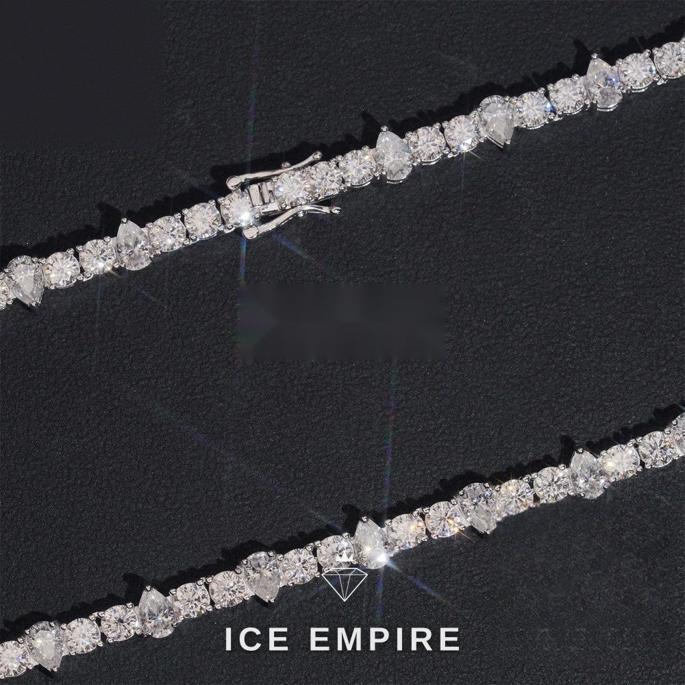 Iced Out 925 Silver Moissanite Cuban Chain