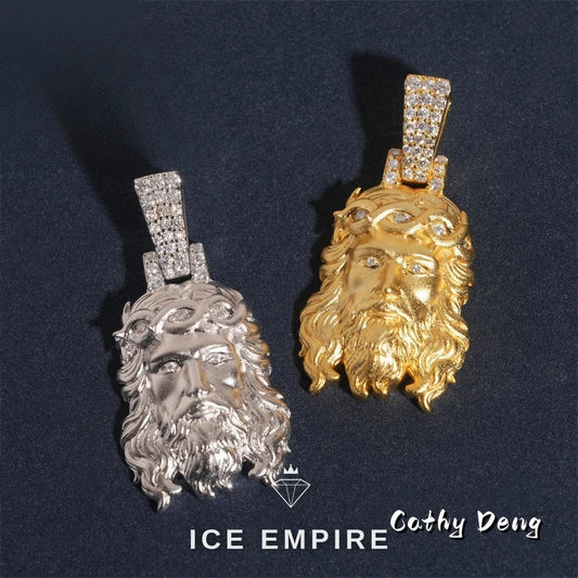 Iced Out Rose Gold Plated Moissanite Pendant