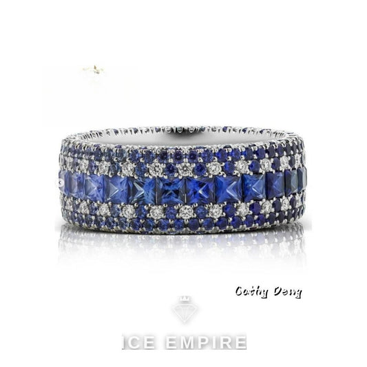 Iced Out 925 Silver Moissanite Cuban Chain