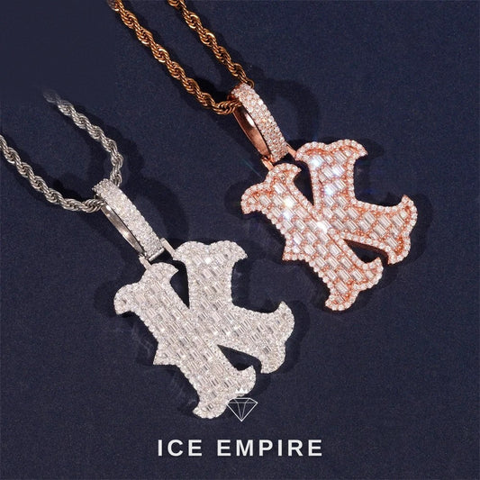 Iced Out 925 Silver Pendant