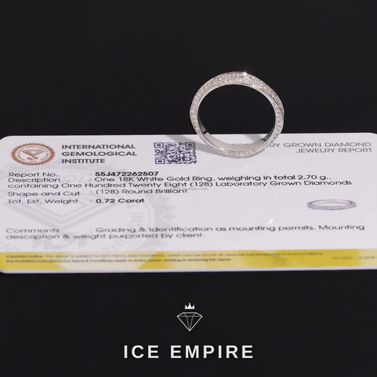Iced Out Gold Plated Lab Grown Diamond Engagement Ring