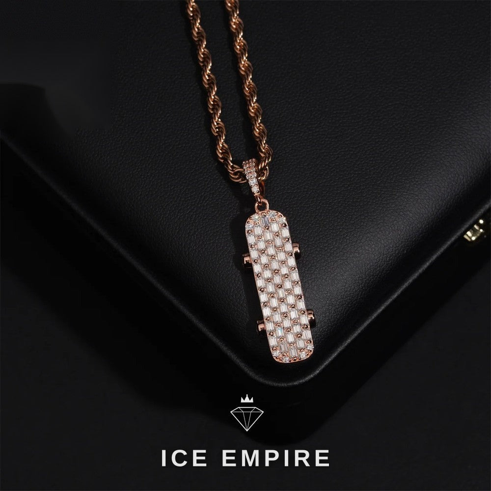 Iced Out 925 Silver Moissanite Pendant