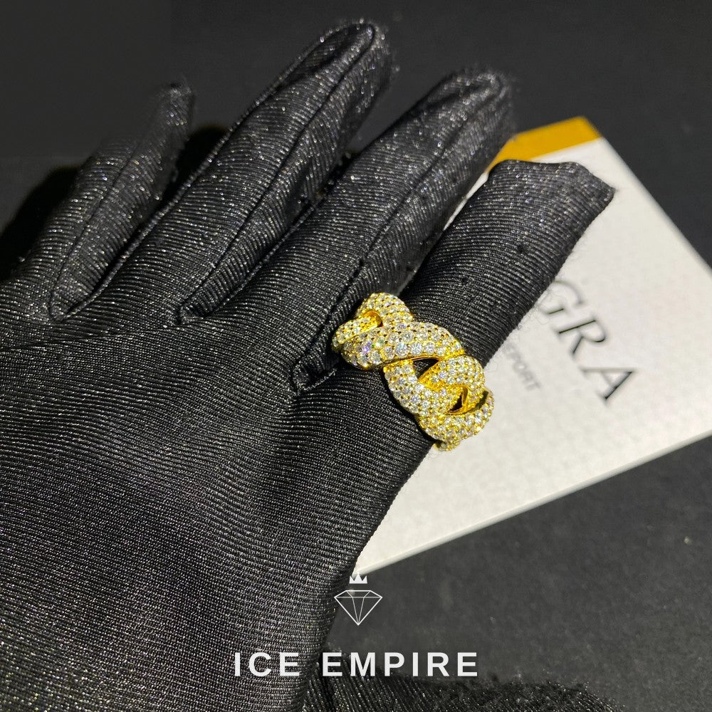 Iced Out 925 Silver Moissanite Cuban Chain