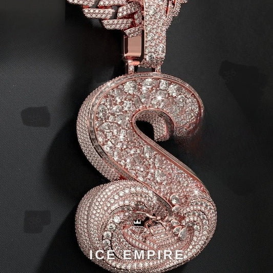 Iced Out 925 Silver Moissanite Pendant