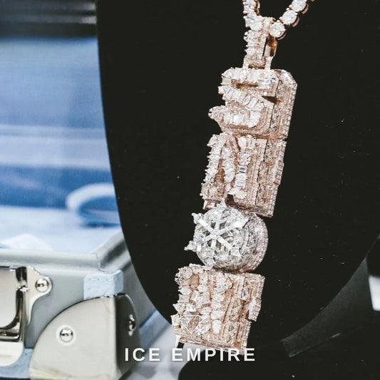 Iced Out Cross 925 Silver Moissanite Pendant
