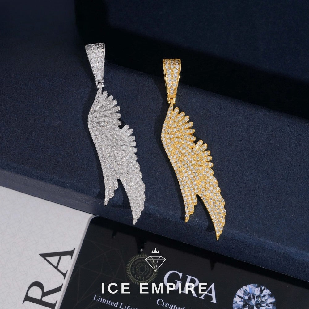 Iced Out Rose Gold Plated Moissanite Pendant