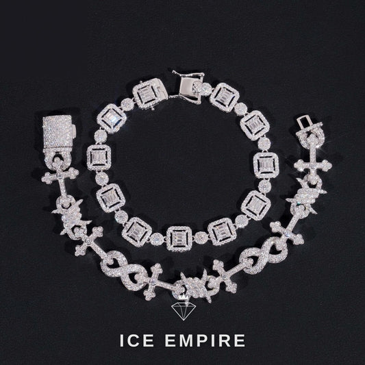 Iced Out Gold Plated Moissanite Cuban Chain
