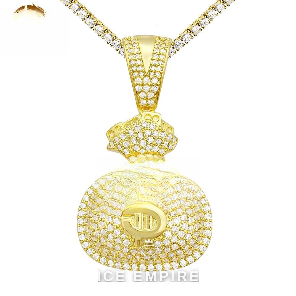 Iced Out 925 Silver Pendant
