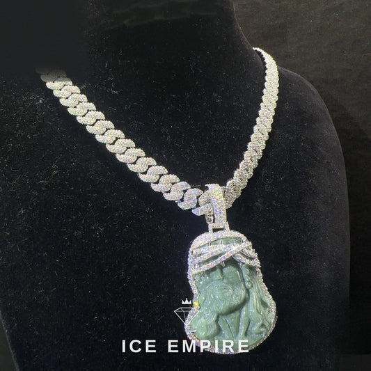 Iced Out 925 Silver Moissanite Pendant