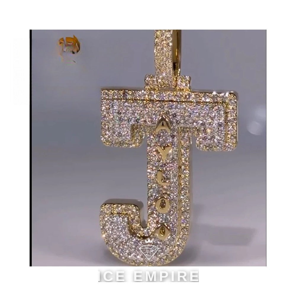 Iced Out 925 Silver Moissanite Pendant