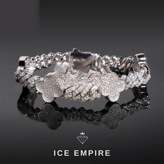 Iced Out 925 Silver Moissanite Cuban Chain