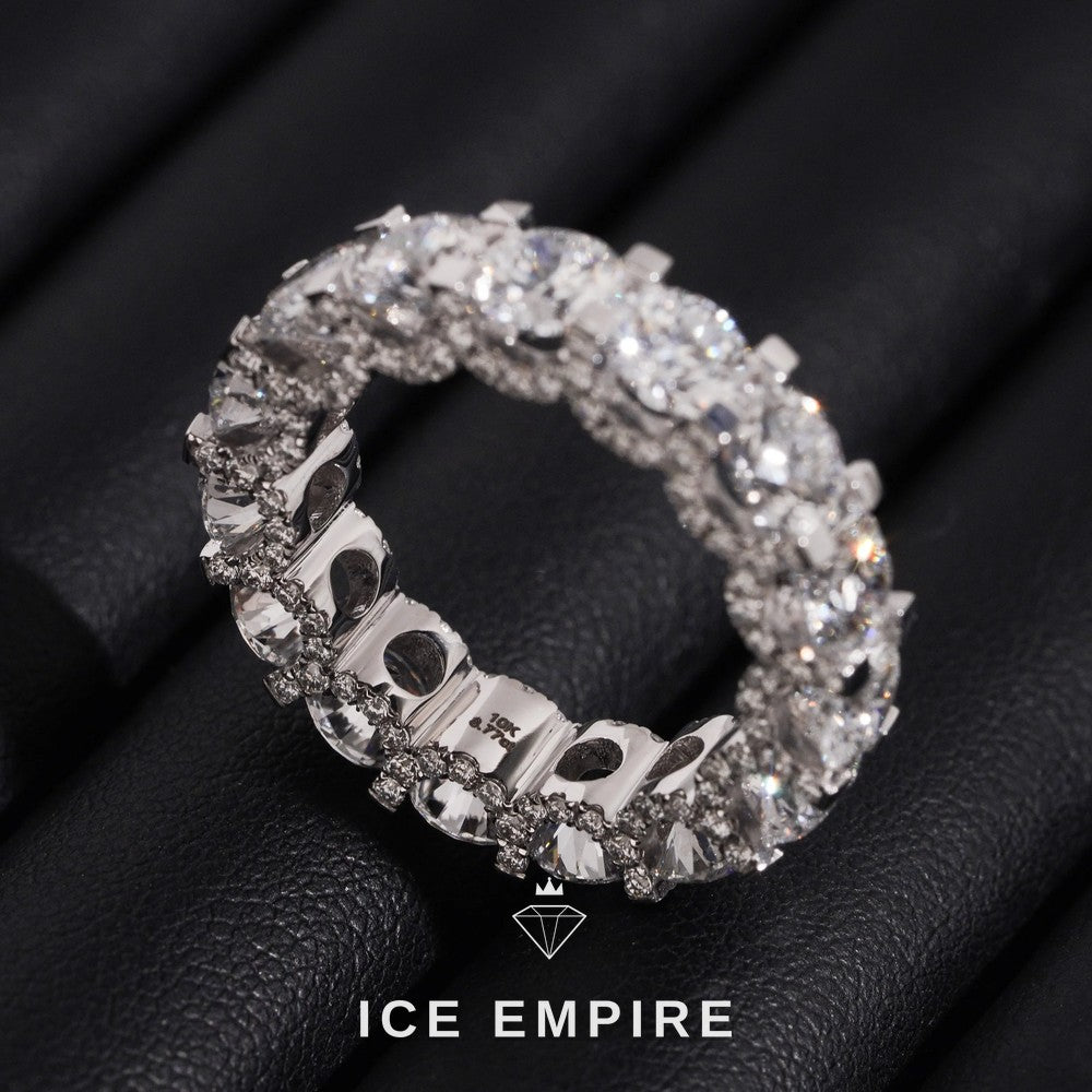 Iced Out 10K Gold Lab Grown Diamond Pendant