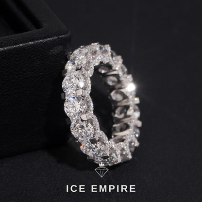 Iced Out 10K Gold Lab Grown Diamond Pendant