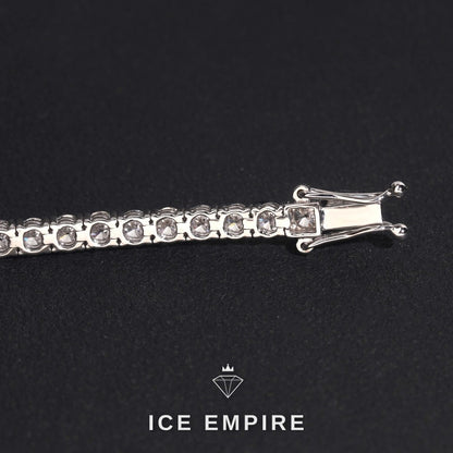 Iced Out 14K Gold Lab Grown Diamond Tennis Bracelet