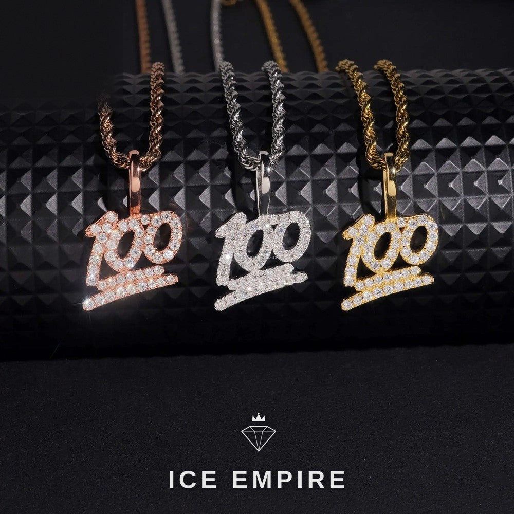 Iced Out Cross 925 Silver Moissanite Pendant