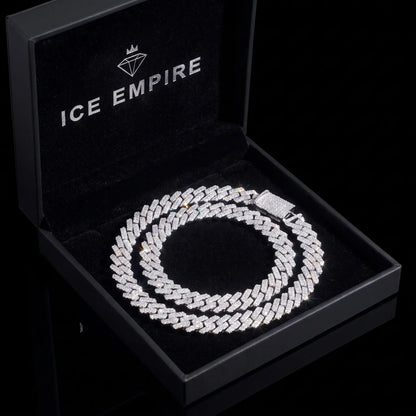 Iced Out Rose Gold Plated Moissanite Cuban Chain