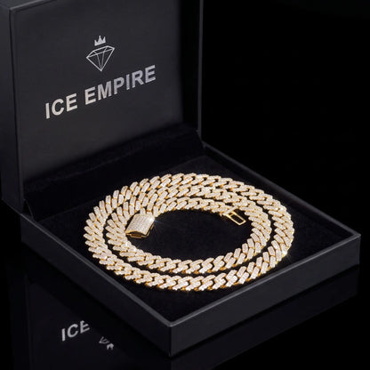 Iced Out Rose Gold Plated Moissanite Cuban Chain