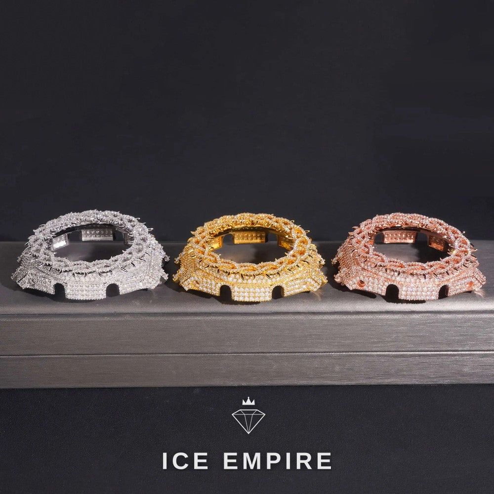 Iced Out 925 Silver Moissanite Watch
