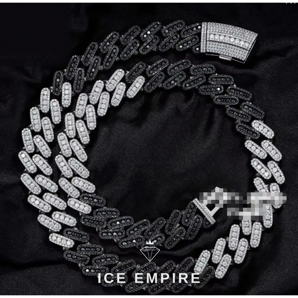 Iced Out Rose Gold Plated Moissanite Cuban Chain