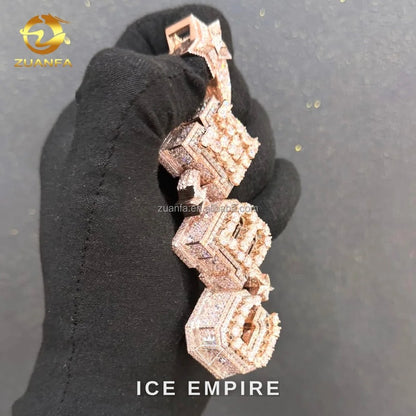 Iced Out 925 Silver Moissanite Pendant