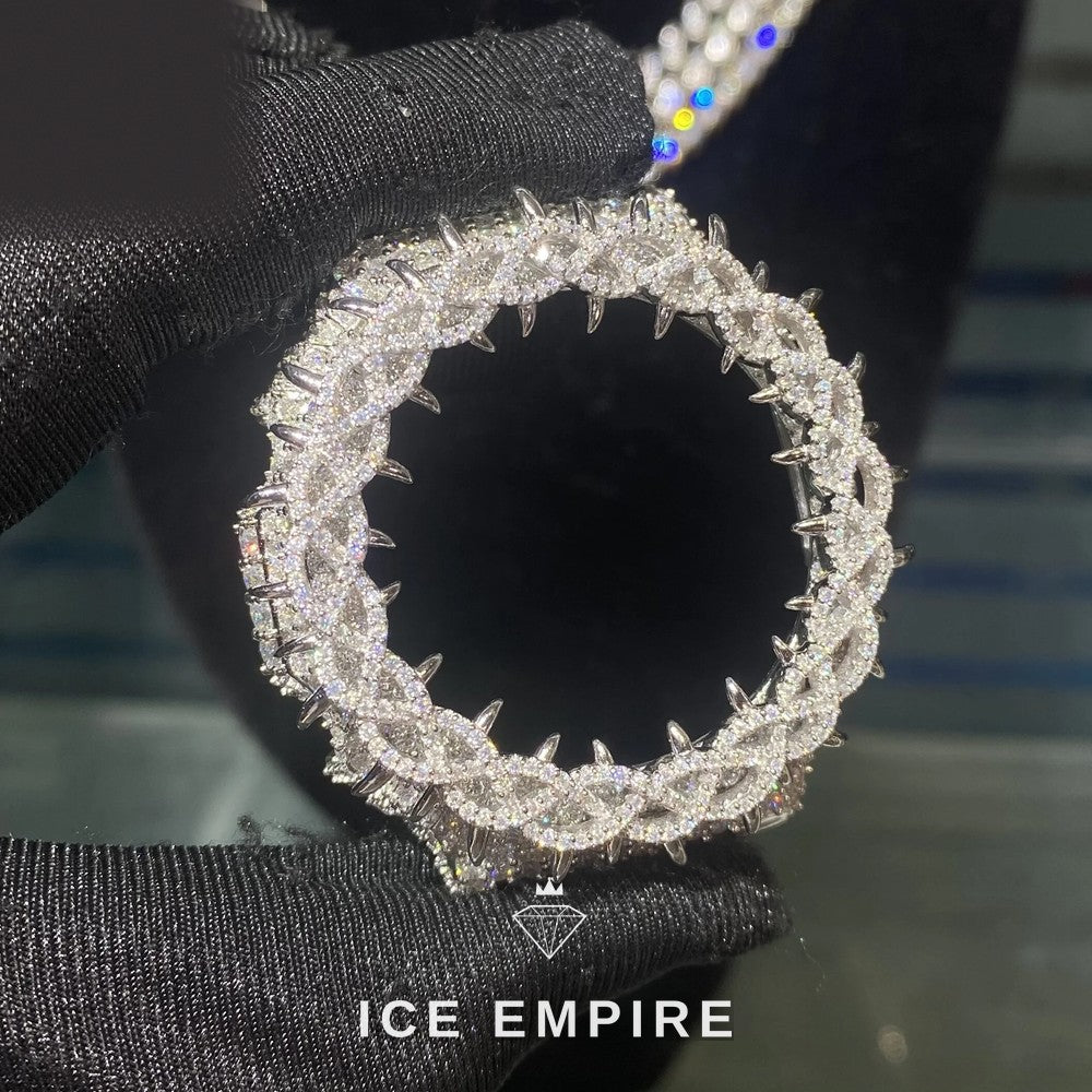 Iced Out 925 Silver Moissanite Watch