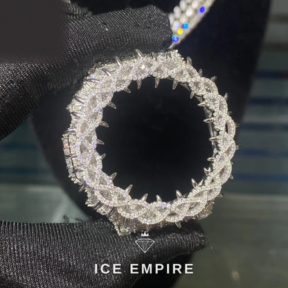 Iced Out 925 Silver Moissanite Watch