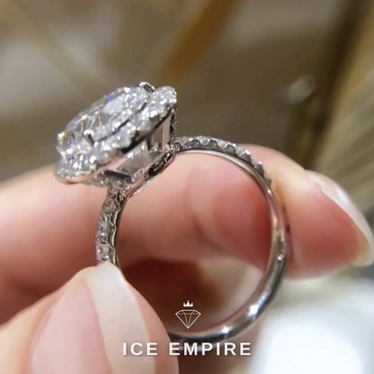 Iced Out 14K Gold Lab Grown Diamond Pendant