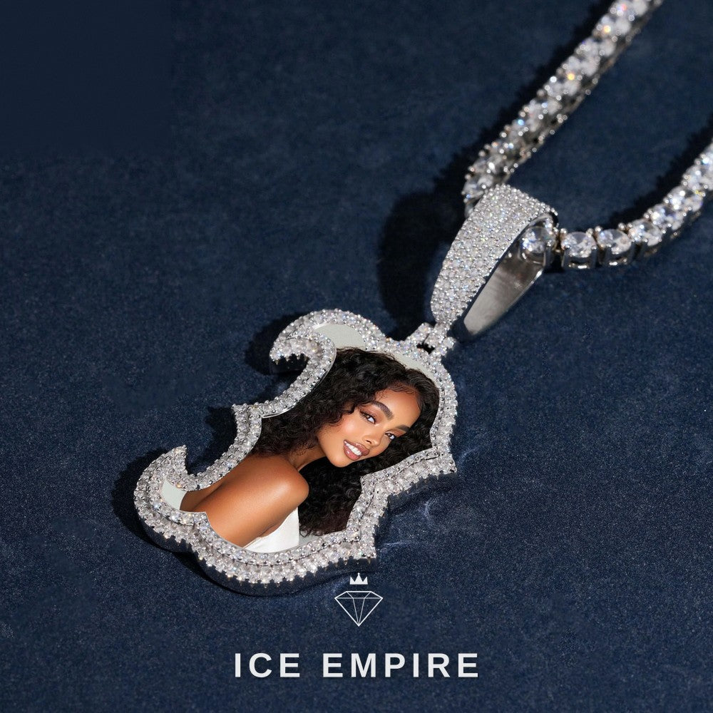 Iced Out 925 Silver Moissanite Pendant