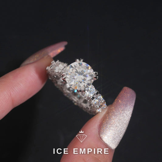 Iced Out 925 Silver Moissanite Watch
