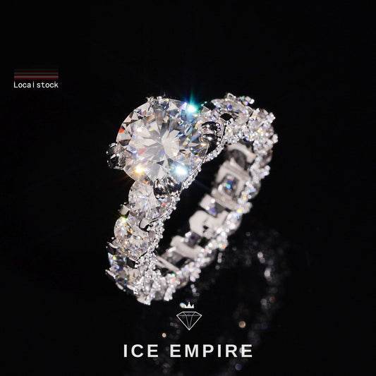 Iced Out 925 Silver Moissanite Watch