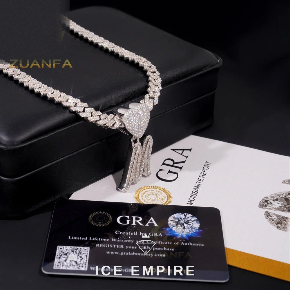 Iced Out Baguette Rose Gold Plated Cuban Chain
