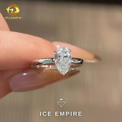 Iced Out 18K Gold Lab Grown Diamond Ring