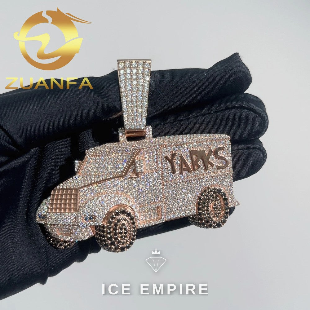 Iced Out Rose Gold Plated Pendant