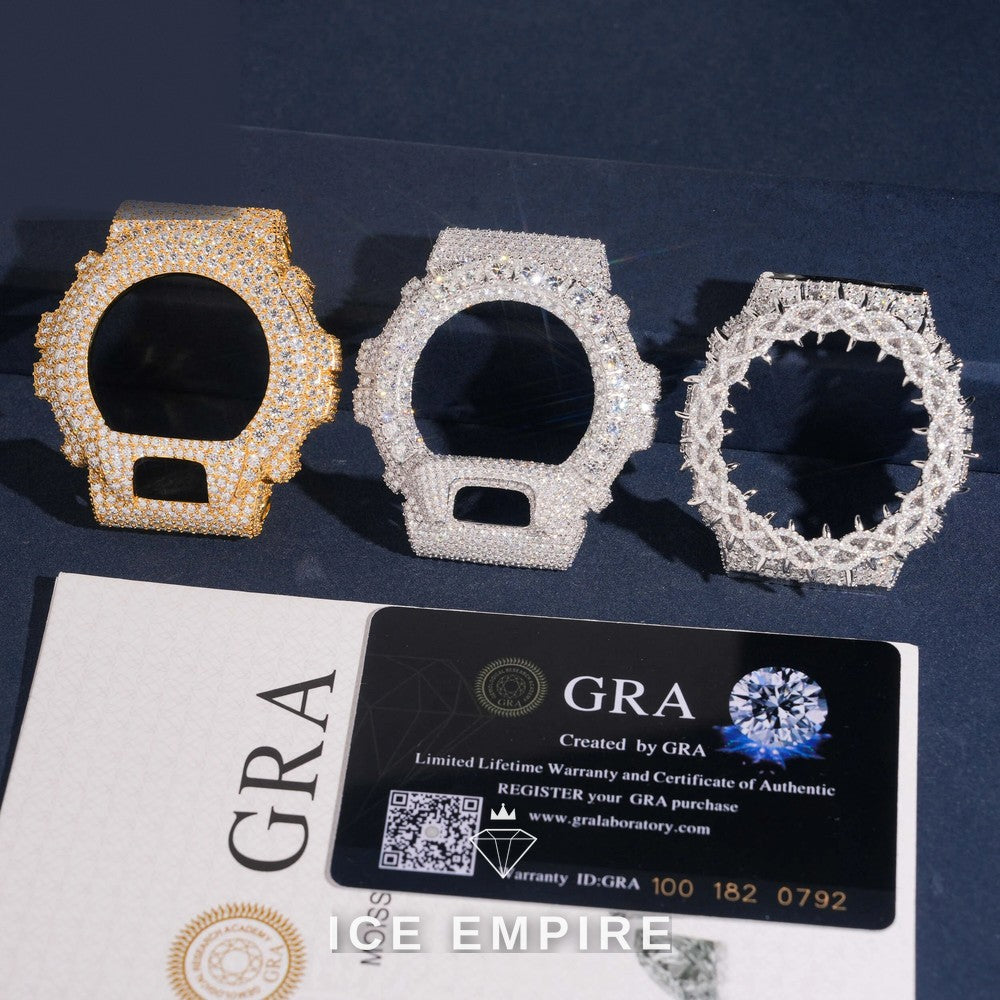 Iced Out 925 Silver Moissanite Watch
