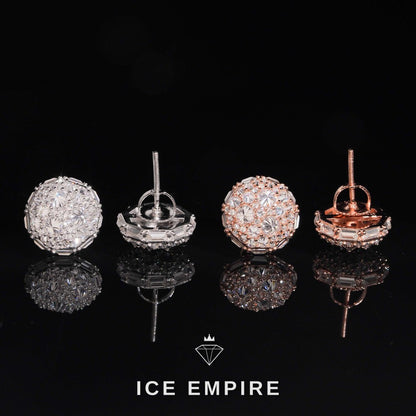 Iced Out Gold Plated Moissanite Earrings