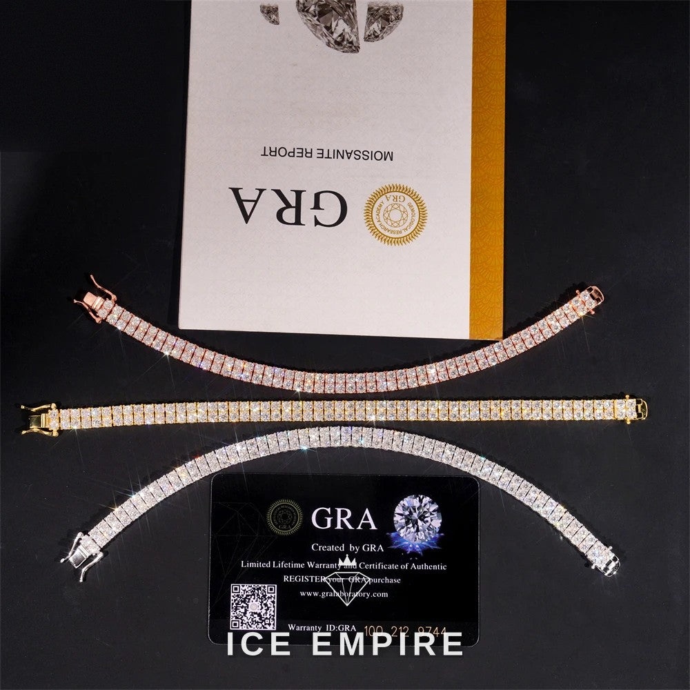 Iced Out Rose Gold Plated Moissanite Cuban Chain