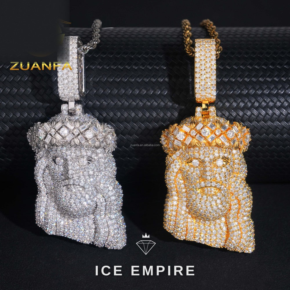 Iced Out 925 Silver Pendant