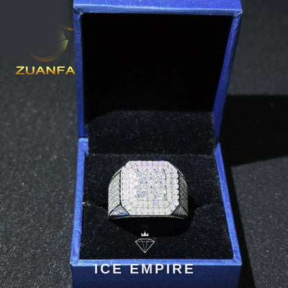 Iced Out Gold Plated Moissanite Cuban Chain